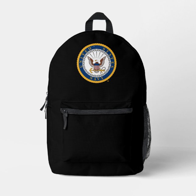 US-Marine | Navy Emblem Bedruckter Rucksack (Vorderseite)