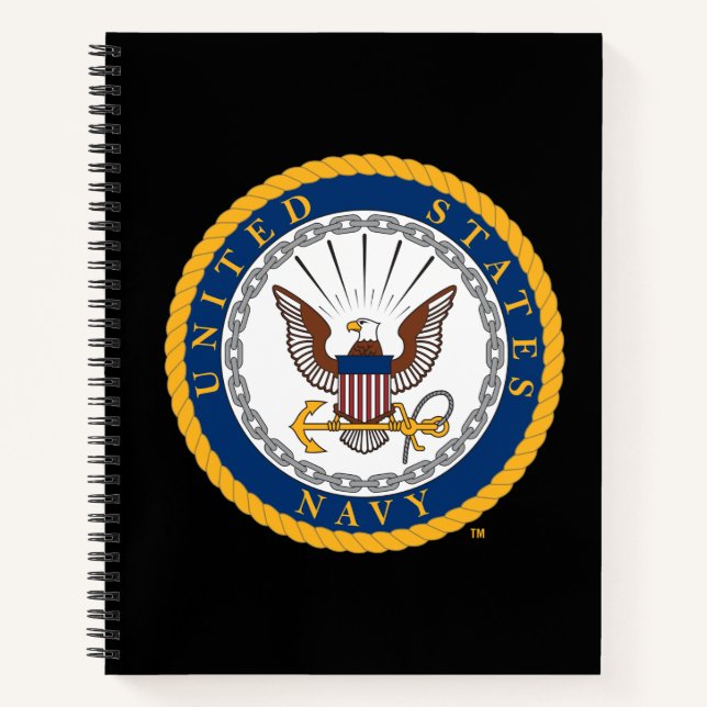 US-Marine | Navy Emblem Notizbuch (Vorderseite)