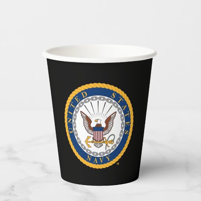 US-Marine | Navy Emblem Pappbecher (Vorderseite)