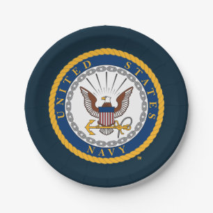 US-Marine   Navy Emblem Pappteller