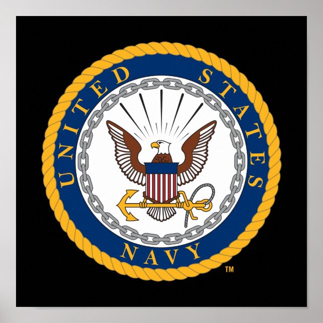 US-Marine | Navy Emblem Poster (Vorne)