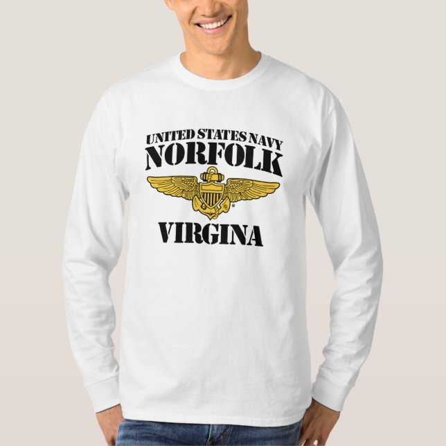 US MARINE Norfolk Virgina T - Shirt (Vorderseite)