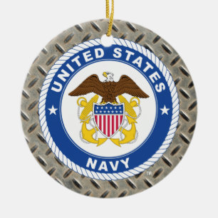 US-Marine   Referent Wappen Keramik Ornament