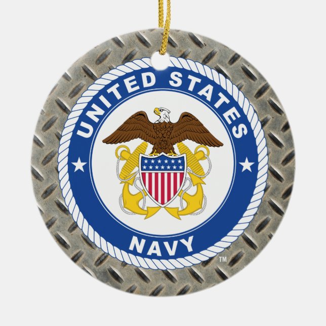 US-Marine | Referent Wappen Keramik Ornament (Vorne)