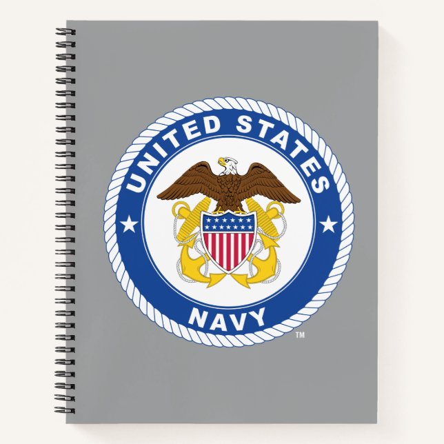 US-Marine | Referent Wappen Notizbuch (Vorderseite)