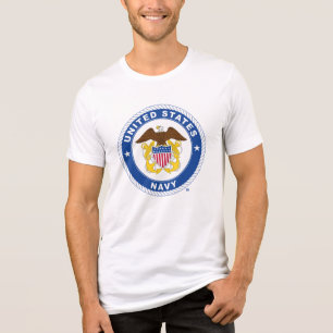 US-Marine Referent Wappen Tri-Blend Shirt