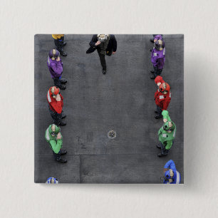 US-Marine Regenbogenhälften Button