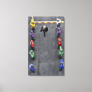 US-Marine Regenbogenhälften Leinwanddruck