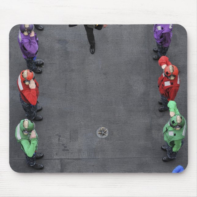 US-Marine Regenbogenhälften Mousepad (Vorne)