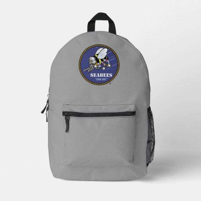 US-Marine | Seabees Bedruckter Rucksack (Vorderseite)