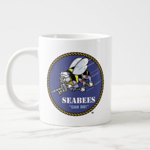 US-Marine   Seabees Jumbo-Tasse
