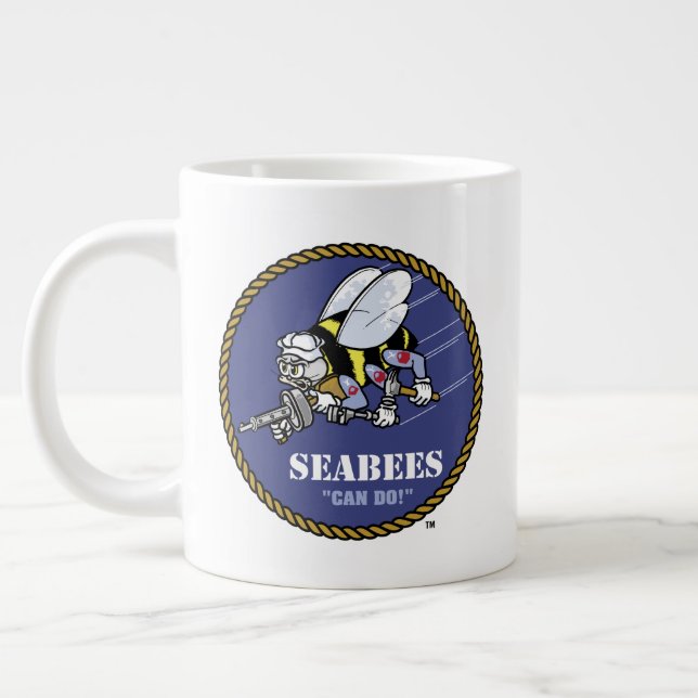 US-Marine | Seabees Jumbo-Tasse (Links)