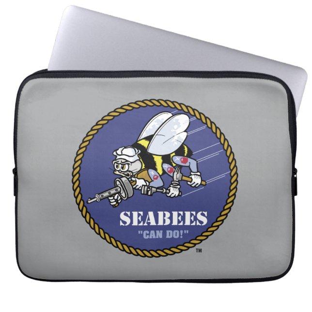 US-Marine | Seabees Laptopschutzhülle (Vorderseite)