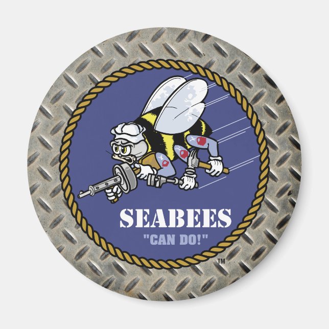 US-Marine | Seabees Magnet (Vorne)