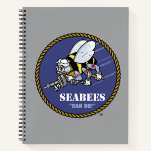 US-Marine   Seabees Notizbuch
