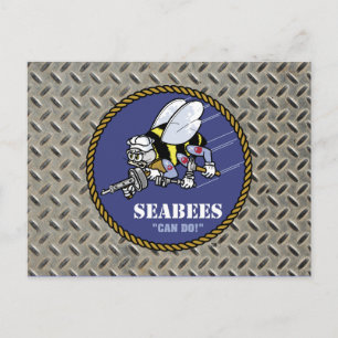 US-Marine   Seabees Postkarte