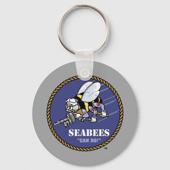 US-Marine | Seabees Schlüsselanhänger (Vorderseite)