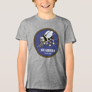 US-Marine   Seabees Tri-Blend Shirt