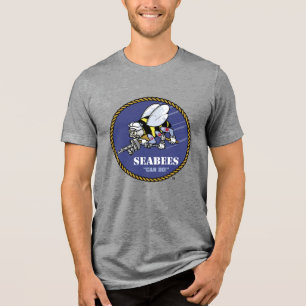 US-Marine   Seabees Tri-Blend Shirt