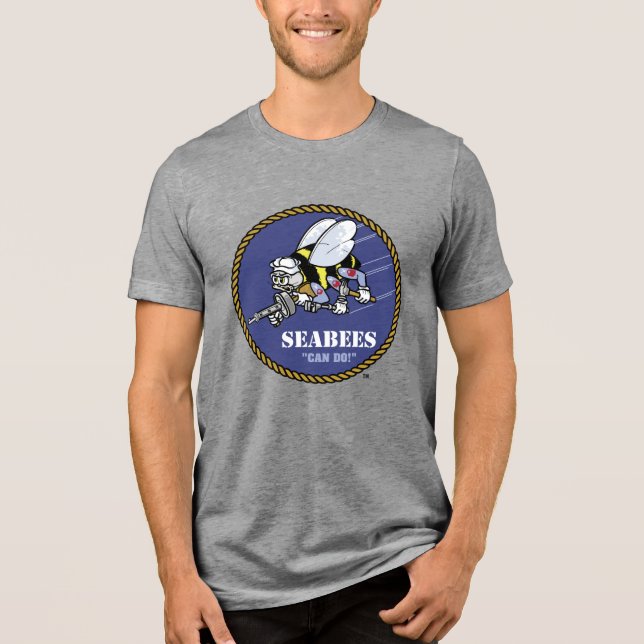 US-Marine | Seabees Tri-Blend Shirt (Vorderseite)