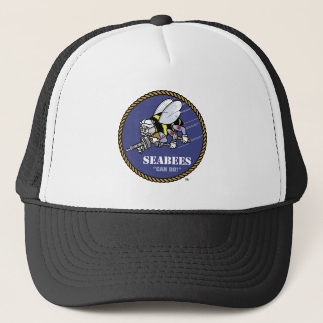 US-Marine | Seabees Truckerkappe (Vorderseite)