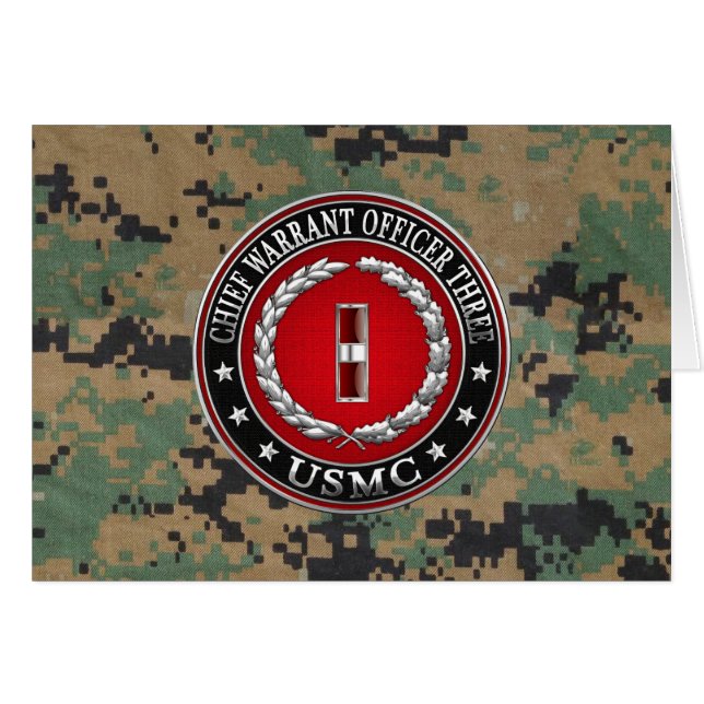 US-Marineinfanterie: Dritter Hauptbefehl (USMC CWO (Vorderseite (Horizontal))