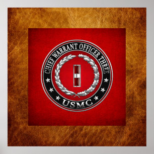 US-Marineinfanterie: Dritter Hauptbefehl (USMC CWO Poster