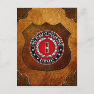 US-Marineinfanterie: Dritter Hauptbefehl (USMC CWO Postkarte