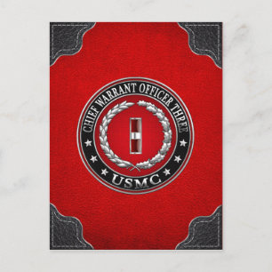 US-Marineinfanterie: Dritter Hauptbefehl (USMC CWO Postkarte