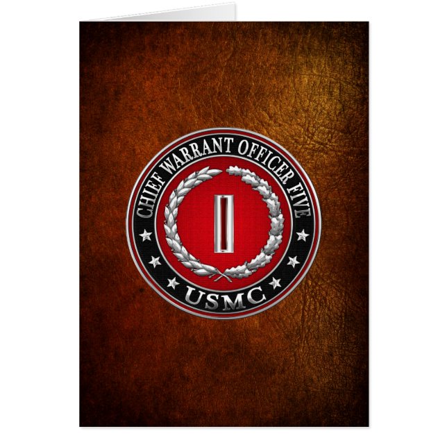 US-Marineinfanterie: Haftbefehl fünf (USMC CWO-5)  (Vorne)
