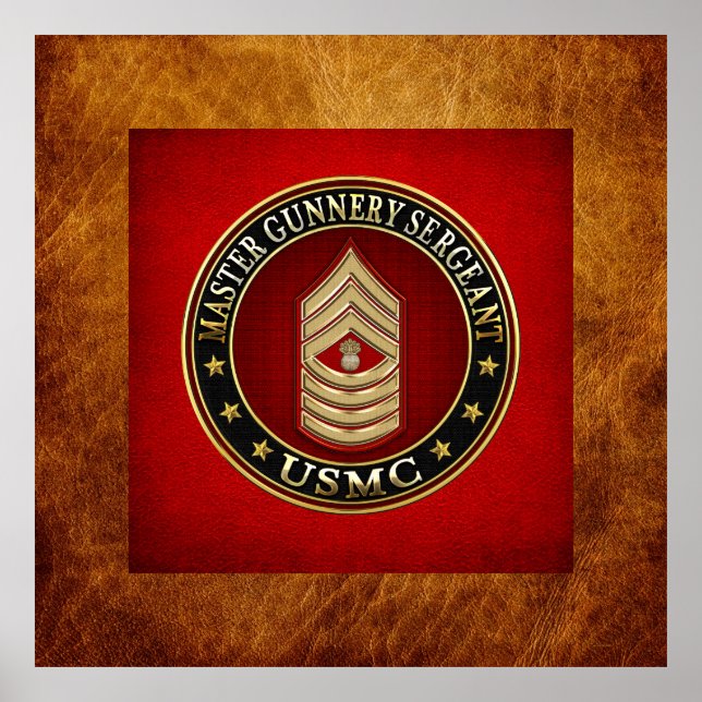US-Marineinfanterie: Master Gunnery Sergeant (USMC Poster (Vorne)