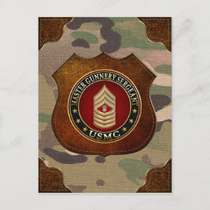 US-Marineinfanterie: Master Gunnery Sergeant (USMC Postkarte
