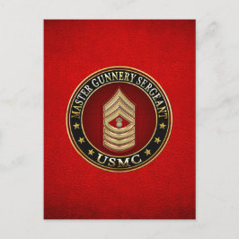 US-Marineinfanterie: Master Gunnery Sergeant (USMC Postkarte