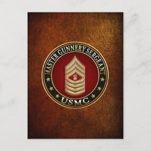 US-Marineinfanterie: Master Gunnery Sergeant (USMC Postkarte