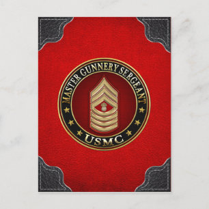 US-Marineinfanterie: Master Gunnery Sergeant (USMC Postkarte