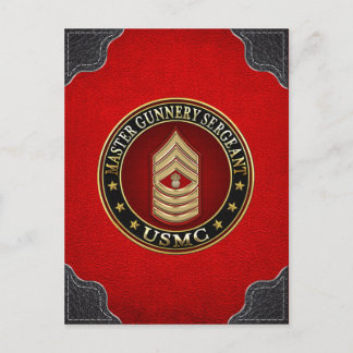 US-Marineinfanterie: Master Gunnery Sergeant (USMC Postkarte