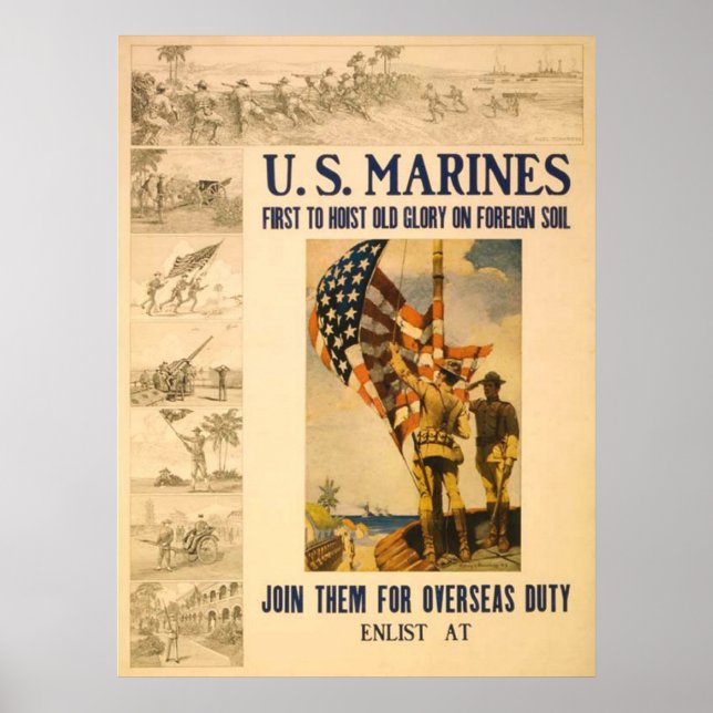 US-Marineinfanteristen, die alten Ruhm aufleben la Poster (Vorne)