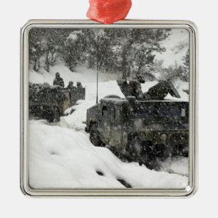 US-Marinepatrouille am Khowst-Gardez-Pass Silbernes Ornament
