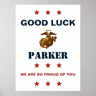 US Marines Corps Farewell Party - Rekrutierung Poster