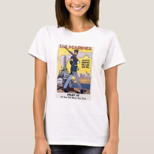 US-Marines-Erster-Weltkrieg-Plakat T-Shirt