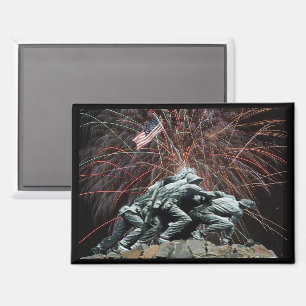 US Marines Kriegsdenkmal Iwo Jima Feuerwerk Rek Magnet