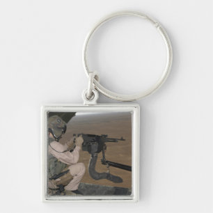 US-Marinetestzündung ein schweres Maschinengewehr Schlüsselanhänger