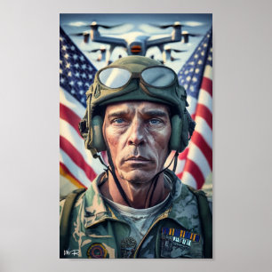 US-Militär für Veteranentag 2023 Poster