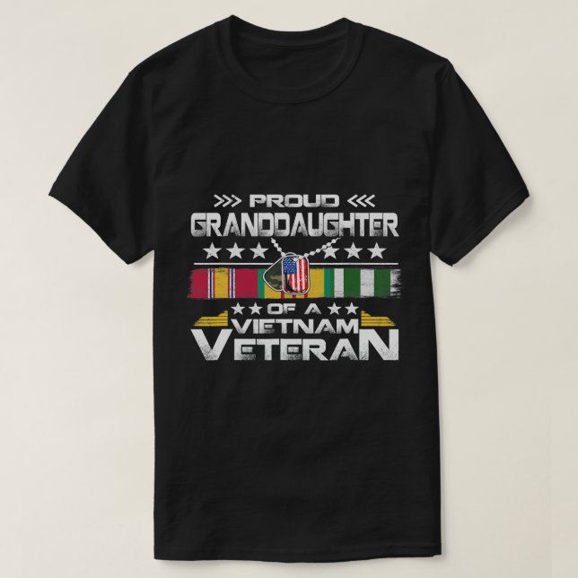 US-Militärfamilie Proud Grandtochter a Vietnam V T-Shirt (Design vorne)