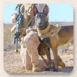 US-MILITÄRHUNDE GETRÄNKEUNTERSETZER