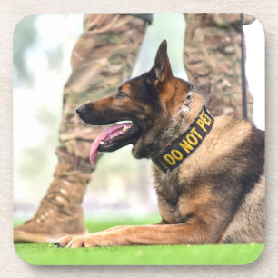 US-MILITÄRHUNDE GETRÄNKEUNTERSETZER