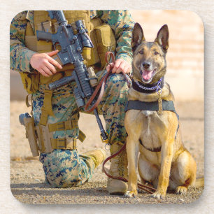 US-MILITÄRHUNDE GETRÄNKEUNTERSETZER
