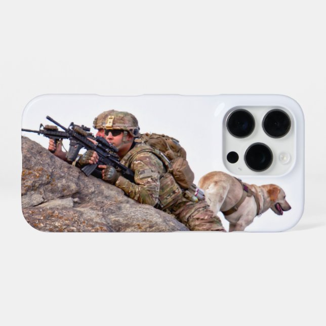 US-MILITÄRHUNDE iPhone HÜLLE (Rückseite (Horizontal))