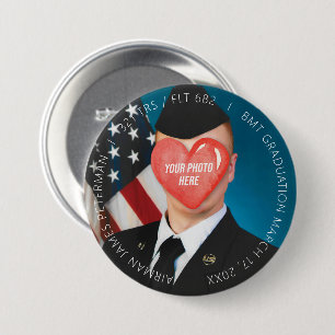 US Militärische Grundausbildung - Boot Camp Abschl Button