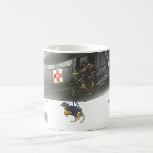 US-MILITÄRISCHER ARBEITSHUND KAFFEETASSE (Mittel)